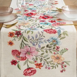Bieżnik gobelinowy 1413/NAT 45x140 cm kwiaty
