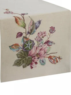 Bieżnik gobelinowy 1215/NAT 40x100 cm kwiaty