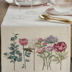 Bieżnik gobelinowy 1242/NAT 40x100 cm kwiaty