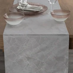 Bieżnik Isla 40x140 cm srebrny