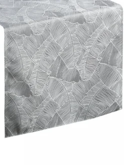 Bieżnik Isla 40x140 cm srebrny