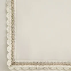 Bieżnik LACE 40x140 cm kremowy haftowane zdobienie