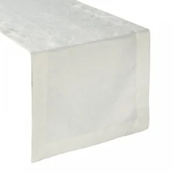 Bieżnik LILIAN 40x180 cm kremowy liście