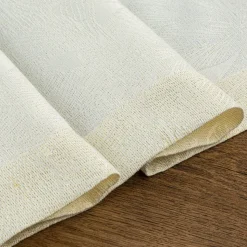 Bieżnik LILIAN 40x180 cm kremowy liście