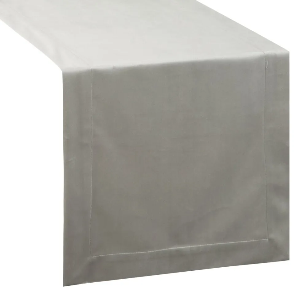 Bieżnik MELINDA 40x140 srebrny listwa