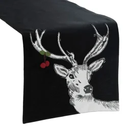 Bieżnik RUDOLF 35x140 cm czarny