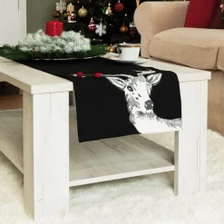 Bieżnik RUDOLF 35x140 cm czarny