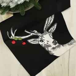 Bieżnik RUDOLF 35x140 cm czarny