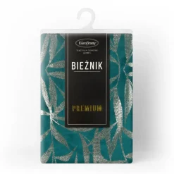 Bieżnik velvetowy BLINK 15 35x180 cm ciemnoturkusowy