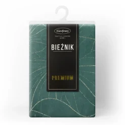 Bieżnik velvetowy BLINK 18 35x180 cm ciemnomiętowy