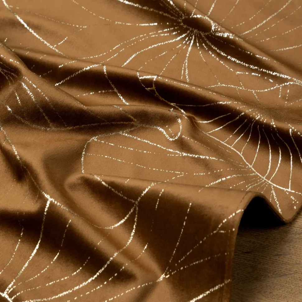 Bieżnik velvetowy BLINK 18 35x140 cm brązowy