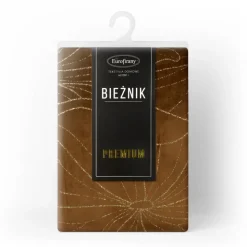 Bieżnik velvetowy BLINK 18 35x140 cm brązowy
