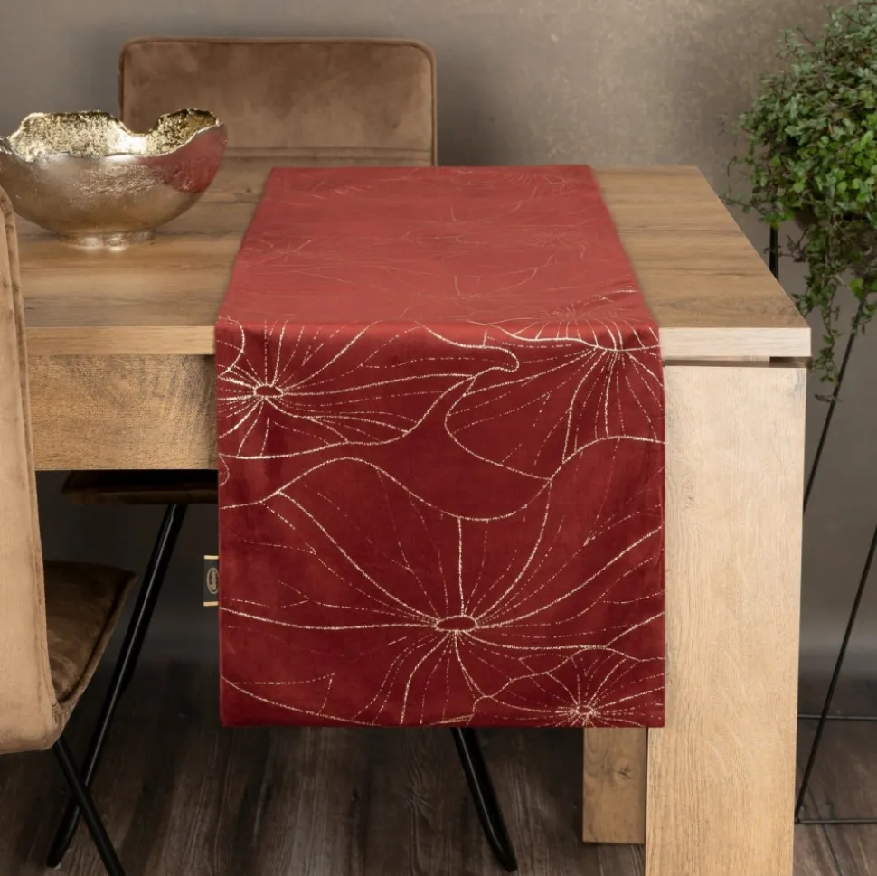 Bieżnik velvetowy BLINK 18 35x140 cm ceglasty