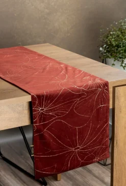 Bieżnik velvetowy BLINK 18 35x140 cm ceglasty