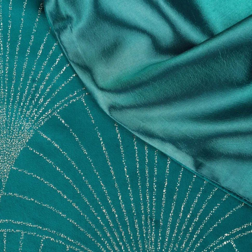 Bieżnik welwetowy BLINK 14 35x220 cm ciemnoturkusowy