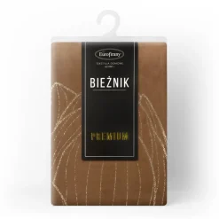 Bieżnik welwetowy BLINK 12 35x140 cm brązowy