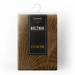 Bieżnik welwetowy BLINK 14 35x140 cm brązowy