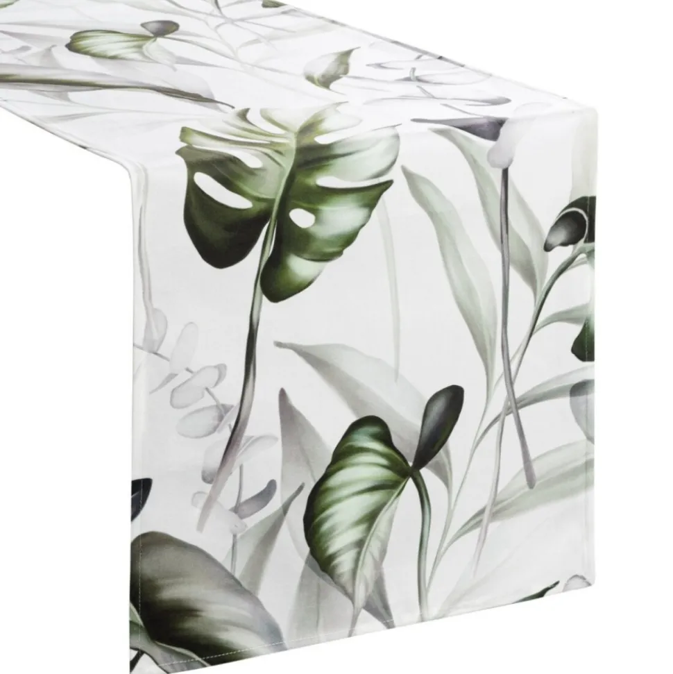 Bieżnik welwetowy Ellen 40x140 cm kwiaty