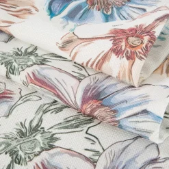 Bieżnik FLORE 7 40x140 cm biały kwiaty * EUROFIRANY B.B. Choczyńscy Sp.J. Online