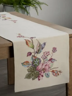 Bieżnik gobelinowy 1215/NAT 45x140 cm kwiaty * EUROFIRANY B.B. Choczyńscy Sp.J. Discount