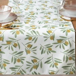 Bieżnik plamoodporny ERIN oliwki 40x140 cm * EUROFIRANY B.B. Choczyńscy Sp.J. Clearance