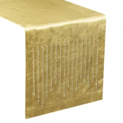 Bieżnik ROYAL 3 35x220 cm złoty kryształki * EUROFIRANY B.B. Choczyńscy Sp.J. Discount