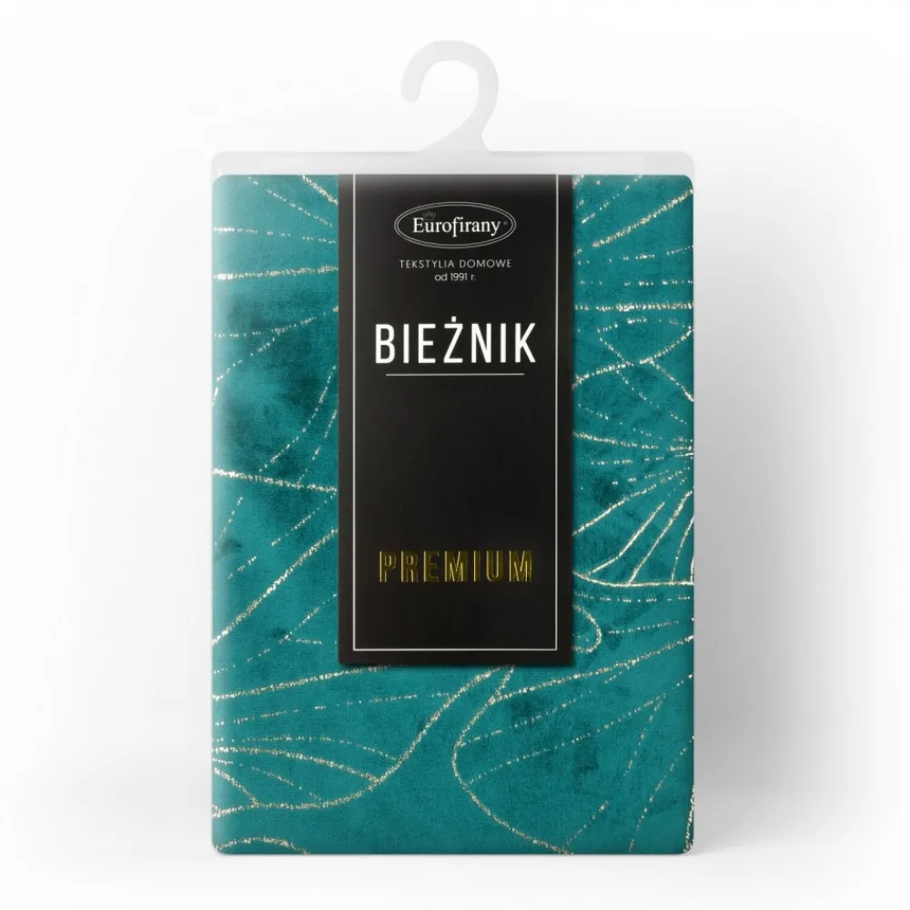 Bieżnik velvetowy BLINK 18 35x180 cm ciemnoturkusowy * EUROFIRANY B.B. Choczyńscy Sp.J. Hot