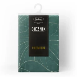 Bieżnik velvetowy BLINK 18 35x140 cm ciemnomiętowy * EUROFIRANY B.B. Choczyńscy Sp.J. Outlet