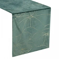 Bieżnik velvetowy BLINK 18 35x140 cm ciemnomiętowy * EUROFIRANY B.B. Choczyńscy Sp.J. Outlet