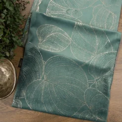 Bieżnik velvetowy BLINK 16 35x140 cm ciemnomiętowy * EUROFIRANY B.B. Choczyńscy Sp.J. Outlet