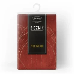 Bieżnik welwetowy BLINK 12 35x140 cm ceglasty * EUROFIRANY B.B. Choczyńscy Sp.J. New
