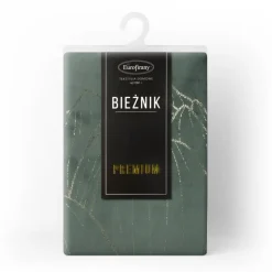 Bieżnik welwetowy BLINK 12 35x140 cm ciemnomiętowy * EUROFIRANY B.B. Choczyńscy Sp.J.