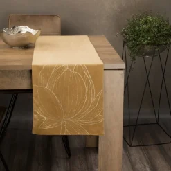 Bieżnik welwetowy BLINK 12 35x220 cm miodowy * EUROFIRANY B.B. Choczyńscy Sp.J. Outlet