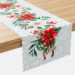 Bieżnik wodoodporny GWIAZDA BETLEJEMSKA 38x140 cm biały * MARKIZETA SPÓŁKA Z OGRANICZONĄ ODPOWIEDZIALNOŚCIĄ Sale