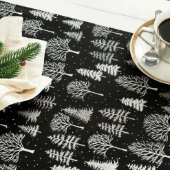 Bieżnik ZIMOWA MAGIA 40x140 cm czarny * MARKIZETA SPÓŁKA Z OGRANICZONĄ ODPOWIEDZIALNOŚCIĄ Outlet