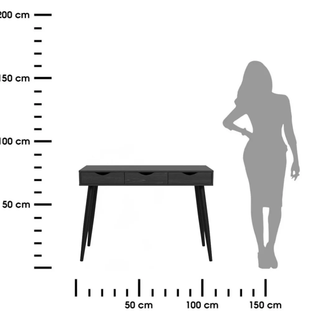 Biurko Neptun popielaty czarny * Actona Hot