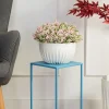 Błękitny kwietnik stojący 40 cm * HowHomely Hot