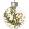 Bombka choinkowa 8 cm LED przezroczysta 355