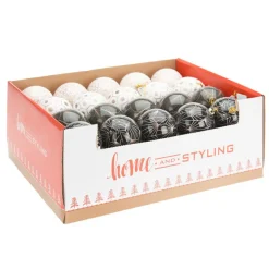 Bombki choinkowe Glamour 8 cm 40 szt