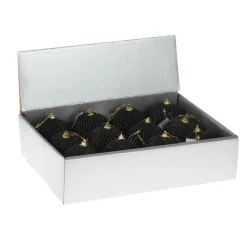 Bombki choinkowe z brokatem black 12