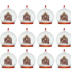 Bombki choinkowe domek 12szt * Atmosphera Sale