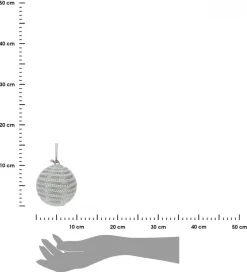Bombki choinkowe zdobione 7 cm 12 szt * H&S Decoration Hot