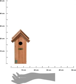 Budka lęgowa z daszkiem bitumicznym h28 cm