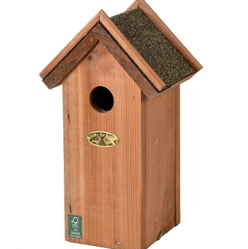 Budka lęgowa z daszkiem bitumicznym h28 cm