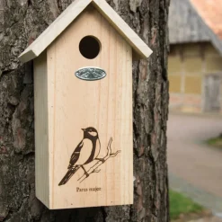 Budka lęgowa z drewna sosnowego h30 cm