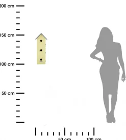Budka lęgowa dla ptaków 3 poziomy 51 cm * Esschert Design Discount