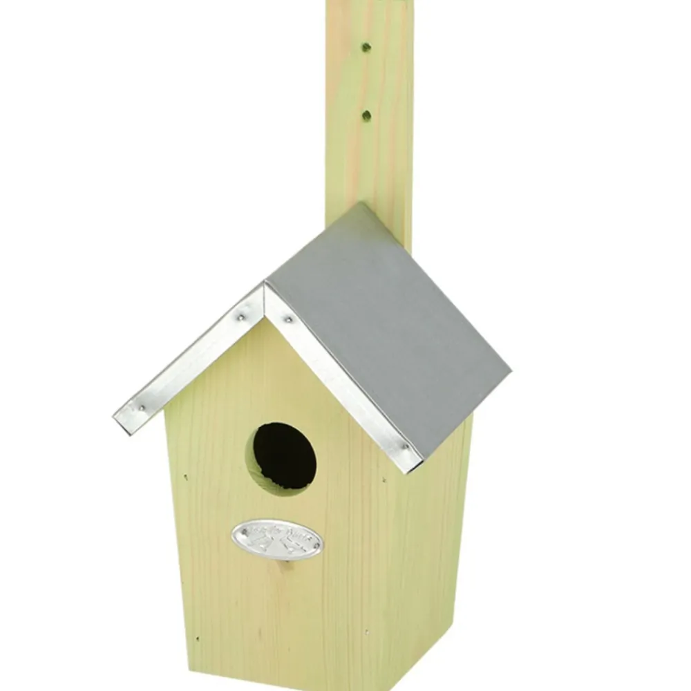 Budka lęgowa dla ptaków z ocynkowanym dachem 30 cm * Esschert Design Sale