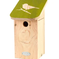 Budka lęgowa z zielonym daszkiem dla sikorek * Esschert Design Best