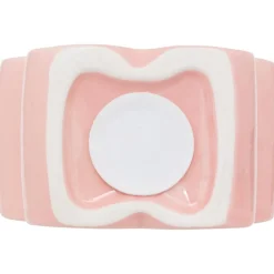 Ceramiczna skarbonka w kształcie kwiatka różowa * Atmosphera Outlet