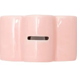 Ceramiczna skarbonka w kształcie kwiatka różowa * Atmosphera Outlet